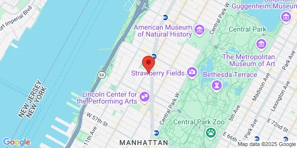 Map of 199 Amsterdam Ave New York, NY 10023