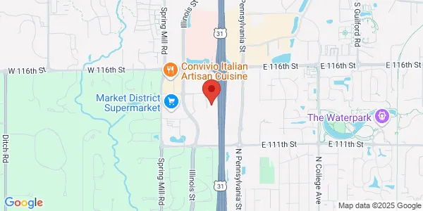 Map of 11450 N Meridian St Ste 100 Carmel, IN 46032