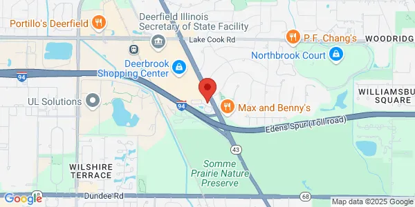 Map of 350 S Waukegan Rd Ste 150 Deerfield, IL 60015