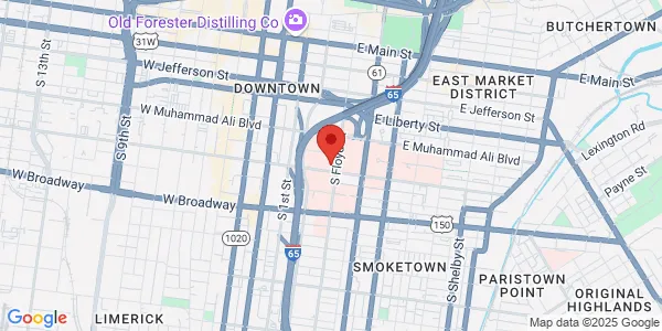 Map of 231 E Chestnut St Louisville, KY 40202