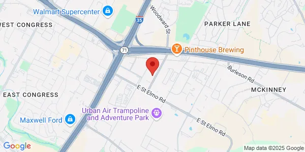 Map of 2171 Woodward St Austin, TX 78744
