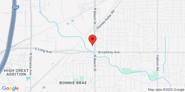 Map of 3645 N Beach St Fort Worth, TX 76137