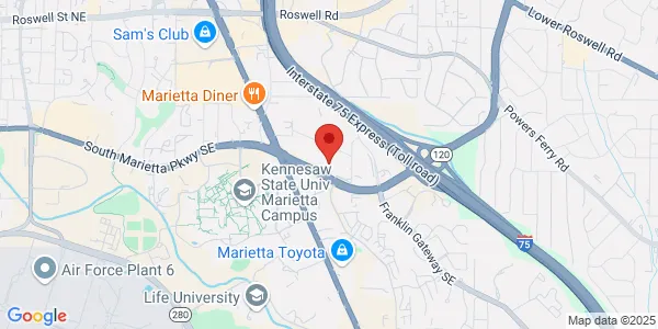 Map of 1395 S Marietta Pkwy Bldg 200, Ste 212 Marietta, GA 30067