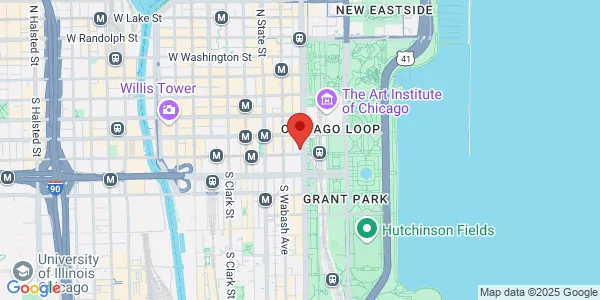 Map of 332 S Michigan Ave Ste 8122 Chicago, IL 60604