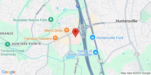 Map of 10030 Gilead Rd Ste 330 Huntersville, NC 28078