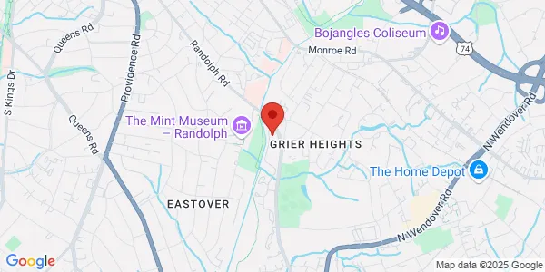 Map of 2900 Randolph Rd Charlotte, NC 28211