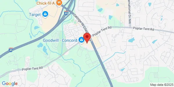 Map of 5303 Poplar Tent Ste 90 Concord, NC 28027