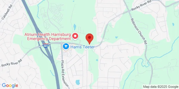 Map of 9550 Rocky River Rd Ste 150 Charlotte, NC 28215