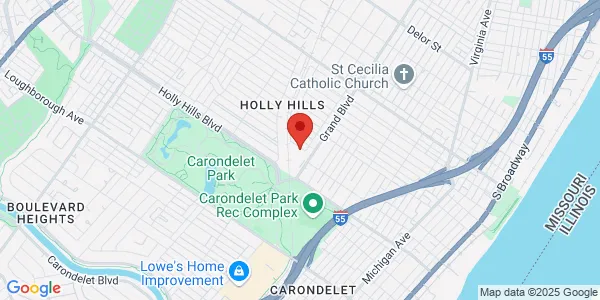 Map of 6155 S Grand Blvd St. Louis, MO 63111