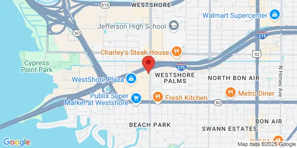 Map of 500 N Westshore Blvd Ste 450 Tampa, FL 33609