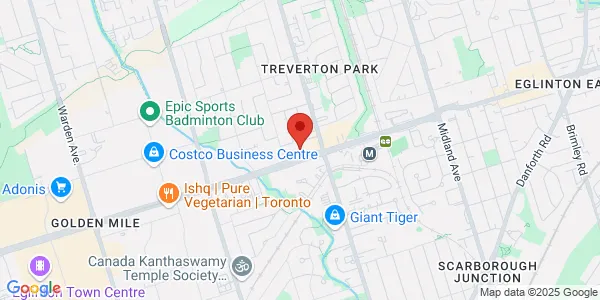 Map of 2390 Eglinton Avenue E Suite 224 Toronto, ON M1K 2P5 Canada