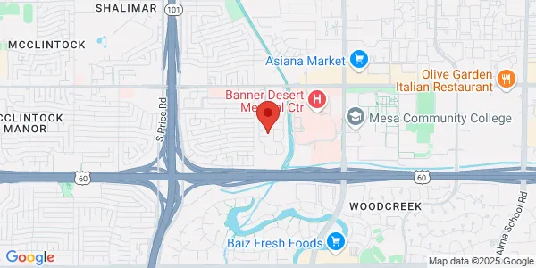 Map of 2645 E Southern Ave Tempe, AZ 85282
