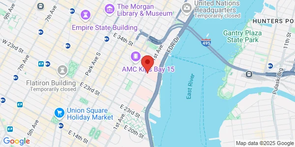 Map of 530 1st Ave New York, NY 10016