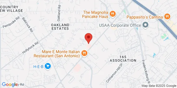 Map of 9639 Huebner Rd San Antonio, TX 78240