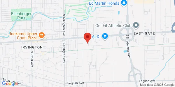 Map of 6401 E Washington St Indianapolis, IN 46219