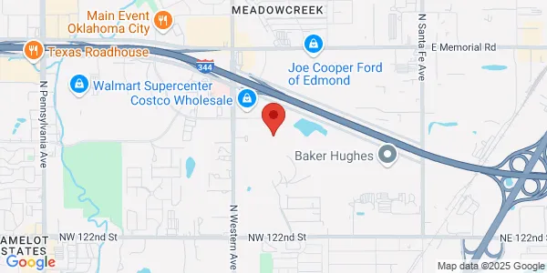 Map of 13101 Memorial Springs Ct Oklahoma City, OK 73114