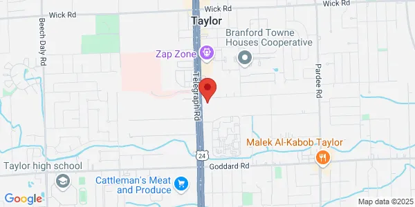 Map of 10155 Telegraph Rd Taylor, MI 48180