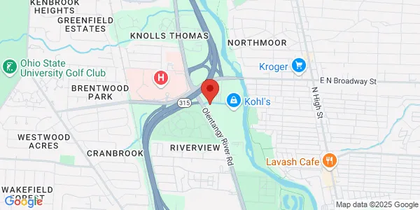 Map of 3400 Olentangy River Rd Columbus, OH 43214