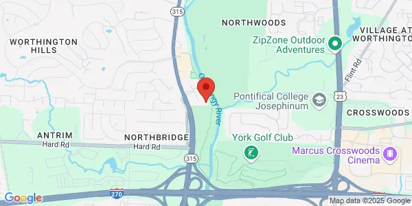 Map of 7630 Rivers Edge Dr Columbus, OH 43235