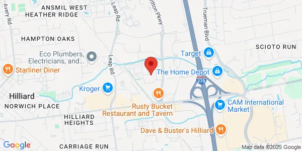 Map of 4343 All Seasons Dr Hilliard, OH 43026