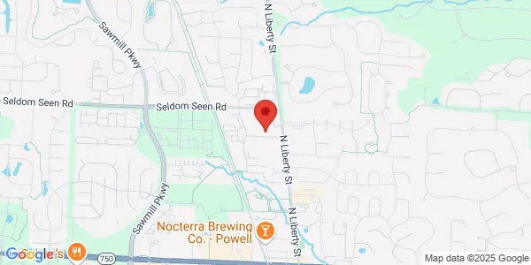 Map of 70 Clairedan Dr Powell, OH 43015