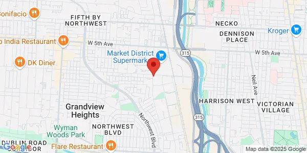 Map of 895 West 3rd Ave. Columbus, OH 43212