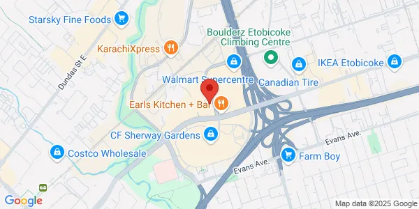 Map of 1750 The Queensway Unit 6 Toronto, ON M9C 5H5 Canada