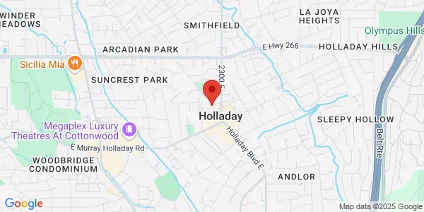 Map of 4624 Holladay Blvd Salt Lake City, UT 84117