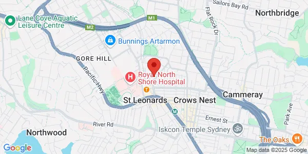 Map of Ground Floor, Suite 2 8 Northcote St St Leonards New South Wales 2065 Australia