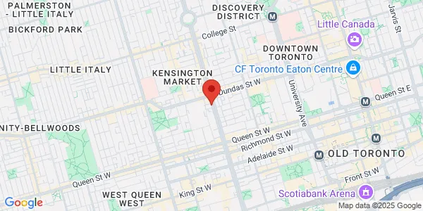 Map of 308-260 Spadina Avenue Toronto, ON M5T 2E4 Canada