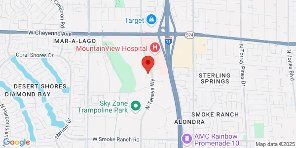 Map of 2851 North Tenaya Way Las Vegas, NV 89128