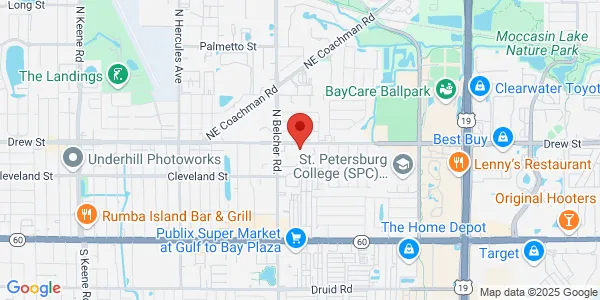 Map of 2251 Drew St Ste A Clearwater, FL 33765
