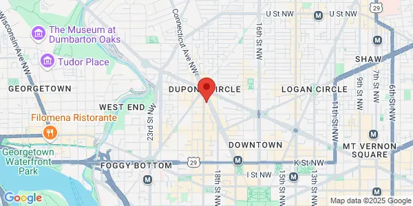 Map of 1350 Connecticut Ave NW Ste 1250 Washington, DC 20036