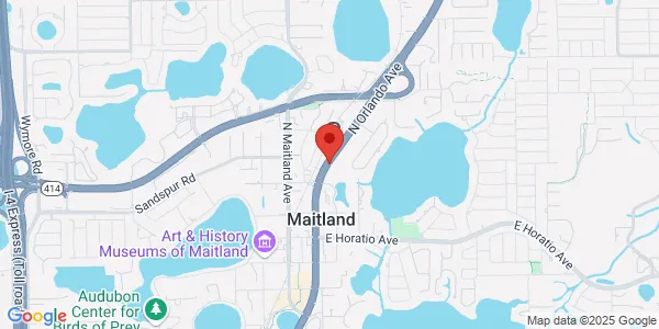 Map of 668 N Orlando Ave Ste 1010 Maitland, FL 32751