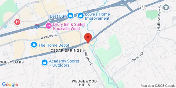 Map of 8906 Kingston Pike Knoxville, TN 37923