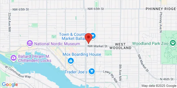 Map of 1448 NW Market St Ste 200 Seattle, WA 98107