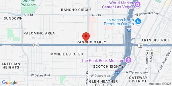 Map of 2300 W Charleston Blvd Las Vegas, NV 89102