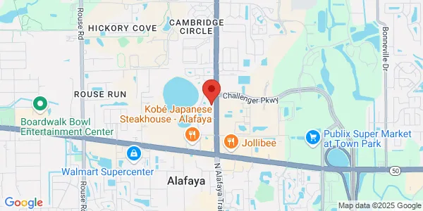 Map of 2000 N Alafaya Trl Ste 800 Orlando, FL 32826