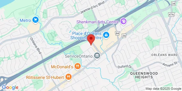 Map of 1220 Place d'Orléans Orleans, ON K1C 7K3 Canada