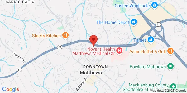 Map of 710 Park Center Dr Ste 300 Matthews, NC 28105