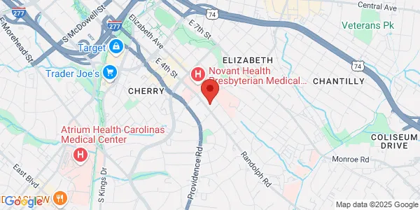 Map of 1915 Randolph Rd Charlotte, NC 28207
