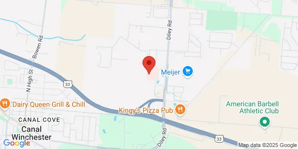 Map of 7901 Diley Rd Ste 205 Canal Winchester, OH 43110