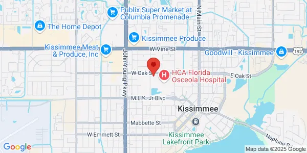 Map of 730 W Oak St Kissimmee, FL 34741