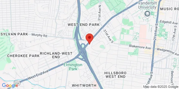 Map of 3401 West End Ave Ste 380 Nashville, TN 37203