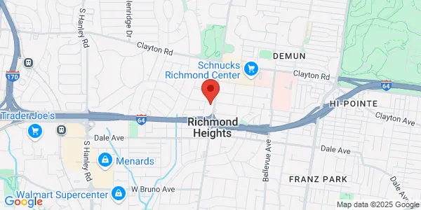 Map of 1201 S Big Bend Blvd Richmond Heights, MO 63117