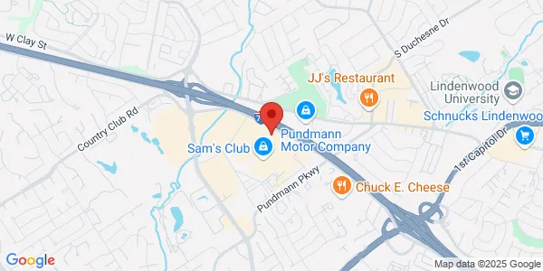 Map of 2893 Veterans Memorial Pkwy St. Charles, MO 63303