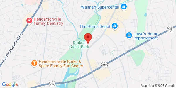 Map of 165 Indian Lake Blvd Ste 110 Hendersonville, TN 37075