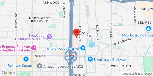 Map of 1135 116th Ave NE Ste 110 Bellevue, WA 98004