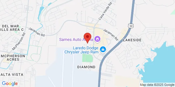 Map of 6419 Polaris Dr Ste B2 Laredo, TX 78041