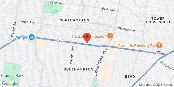 Map of 5203 Chippewa St Ste 301 Saint Louis, MO 63109
